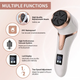 Электрическая пилка-пемза для пяток для педикюра Rechargeable Callus Remover MT-510 с LCD дисплеем - изображение 4