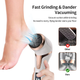 Электрическая пилка-пемза для пяток для педикюра Rechargeable Callus Remover MT-510 с LCD дисплеем - изображение 6