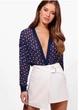 Боди женское Boohoo шифоновая тёмно-фиолетовая, размер XL (STK002749-45) - изображение 1