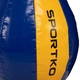 Груша набивная каплевидная подвесная Sportko GP-4 размер 60х45см вес 10кг Blue-Yellow - изображение 7