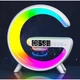 Настольная смарт лампа-ночник G-Smart RGB 15W Light Sound Machine с беспроводной зарядкой Bluetooth-колонкой и часами. - изображение 5