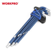 Набор ключей шестигранных метрических с шариковым окончанием WORKPRO 9шт. CR-V PRO PLUS WP222011 - изображение 8