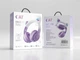 Наушники с котячими ушками CAT STN-28 PRO (White-Violet) - изображение 2