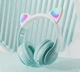 Наушники с котячими ушками CAT STN-28 PRO (Mint-Blue) - изображение 1