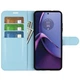 Классический чехол-книжка Deexe Book Type для Motorola Moto G84 - Blue - изображение 2