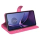 Чехол-книжка Deexe Book Type для Motorola Moto G84 - Rose - изображение 3