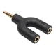 Переходник U-образный Alitek 4 пин 3.5 Jack - 2x3.5 Jack (M-F) аудио + микрофон (480970) - изображение 6