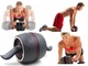 Колесо для пресса EasyFit Ab Carver PRO с возвратным механизмом EF-1355 ролик тренажер гимнастический для мышц преса Черный с фиолетовым (56001276) - изображение 5
