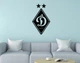 Декоративне панно на стіну з дерева Upwood Decor Динамо Київ Dynamo Kyiv 35 х 60.6 см black - зображення 1