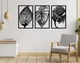 Декоративне панно на стіну з дерева Upwood Decor Осіннє листя Autumn Leaves 45 х 90 см black - зображення 1