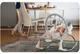 Детский шезлонг качалка KidsBunkBed серый цвет 62 x 48 см - изображение 3