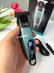 Аккумуляторный триммер для стрижки бороды и усов VGR V-975 с дисплеем и 4 сменными насадками 1-4 мм Бирюзовый - изображение 3