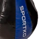 Груша набивна краплеподібна підвісна Sportko GP-4 розмір 60х45см вага 10кг Black-Blue - зображення 4