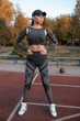 Спортивный женский комплект (лосины + рашгард) SoleN размер L черный (75145) - изображение 3