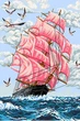 Набор для вышивки нитками, тематика - Море "ПАРУСНИК " А3-18-44 - изображение 2