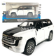 Іграшкова машинка металева Toyota Land Cruiser 300 twin turbo, тойота ленд крузер, чорно-білий, звук, світло, інерція, відчин двері, багажник, капот, 1:32, 15*7*6см (ТК-15607) - зображення 1