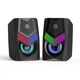 Акустическая система 2.0 HP DHE-6000 проводная 3.5мм/USB 6Вт LED RGB - изображение 1