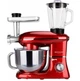 Кухонний планетарний комбайн Mozano Kitchen Assistant Rob 02 1400 Вт із блендером та м'ясорубкою Червоний із сріблястим - зображення 4