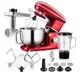 Кухонний планетарний комбайн Mozano Kitchen Assistant Rob 02 1400 Вт із блендером та м'ясорубкою Червоний із сріблястим - зображення 5