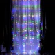 Светодиодная Smart гирлянда Штора Водопад Роса RGB 300 LED с Bluetooth, настройка каждого диода, от USB, 3х3 м - изображение 2