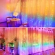 Светодиодная Smart гирлянда Штора Водопад Роса RGB 300 LED с Bluetooth, настройка каждого диода, от USB, 3х3 м - изображение 5