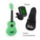 Укулеле Fzone FZU-002 (Green) + чохол з утеплювачем, тюнер - зображення 2