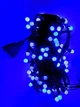 Гирлянда светодиодная Жемчуг на елку 50 LED 5м переходник черный провод Синий - изображение 2