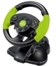 Дротове ігрове кермо Esperanza EG104 з педалями USB PC/PS3/Xbox 360 Black/Green (EG104) - зображення 2