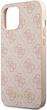 Панель Guess 4G Metal Gold Logo для Apple iPhone 14 Pro Max Рожевий (3666339094140) - зображення 2