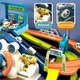 Большой детский автотрек парковка игровой развивающий 2в1 TUOSIQI TOYS для мальчиков с автоматическим лифтом машинками звуковыми эффектами и подсветкой - изображение 8