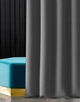 Готова напівзатемнювальна, матова штора Xzhome з цирконами 145 х 250 см на люверсах (KOLP2-25) графіт - изображение 3