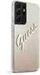 Панель Guess Glitter Gradient Script для Samsung Galaxy S21 Ultra Золотий (3700740495964) - зображення 3