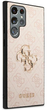 Панель Guess 4G Big Metal Logo для Samsung Galaxy S23 Ultra Рожевий (3666339114954) - зображення 3