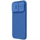 Карбоновая накладка Nillkin CamShield Pro для Apple iPhone 15 Pro (6.1") Blue - изображение 2
