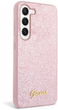 Etui plecki Guess Glitter Script do Samsung Galaxy S23 Plus Pink (3666339117320) - obraz 3