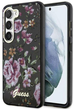 Etui plecki Guess Flower Collection do Samsung Galaxy S23 Black (3666339117191) - obraz 1