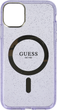 Панель Guess Glitter Gold MagSafe для Apple iPhone 11 Фіолетовий (3666339125608) - зображення 1