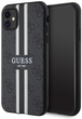 Панель Guess 4G Printed Stripes MagSafe для Apple iPhone 11 Чорний (3666339119614) - зображення 2