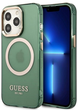 Панель Guess Gold Outline Translucent MagSafe для Apple iPhone 13 Pro Max Хакі (3666339057084) - зображення 1