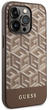 Панель Guess G Cube Stripes MagSafe для Apple iPhone 14 Pro Коричневий (3666339112486) - зображення 3