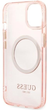 Etui plecki Guess Gold Outline Translucent MagSafe do Apple iPhone 14 Pink (3666339069667) - obraz 2