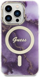 Etui plecki Guess Golden Marble MagSafe do Apple iPhone 14 Pro Max Purple (3666339115869) - obraz 2