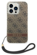 Etui plecki Guess 4G Print Strap do Apple iPhone 14 Pro Brown (3666339093853) - obraz 2