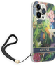 Etui plecki Guess Flower Strap do Apple iPhone 14 Pro Blue (3666339093976) - obraz 1