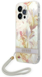 Панель Guess Flower Strap для Apple iPhone 14 Pro Фіолетовий (3666339093938) - зображення 1