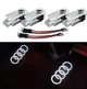 Підсвічування дверей з логотипом авто Audi (Ауді). Підсвічування в двері led White / 4 лампи - зображення 1