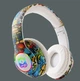 Бездротові навушники з підсвіткою ATD LX-8686 White (графіті) - зображення 4