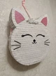 Піньята "Котик" біло-рожева - 38*40*10 + палиця - изображение 1