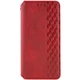 Кожаный чехол-книжка GETMAN Cubic (PU) для Oppo A58 4G Красный - изображение 2