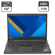 Ноутбук Lenovo ThinkPad T440s / 14" (1600x900) TN / Intel Core i7-4600U (2 (4) ядра по 2.1 - 3.3 GHz) / 12 GB DDR3 / 480 GB SSD / Intel HD Graphics 4400 / WebCam / VGA б/у - изображение 1